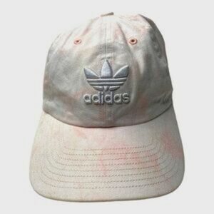 Adidas Originals Baseball Cap White/Pink StrapBack 100% Cotton One Size